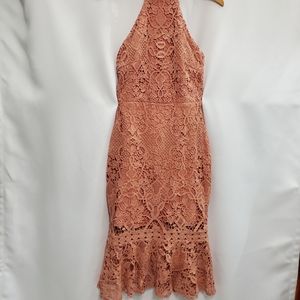 Two sisters womens size dress size medium in dark blush/pink